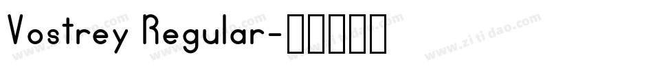 Vostrey Regular字体转换